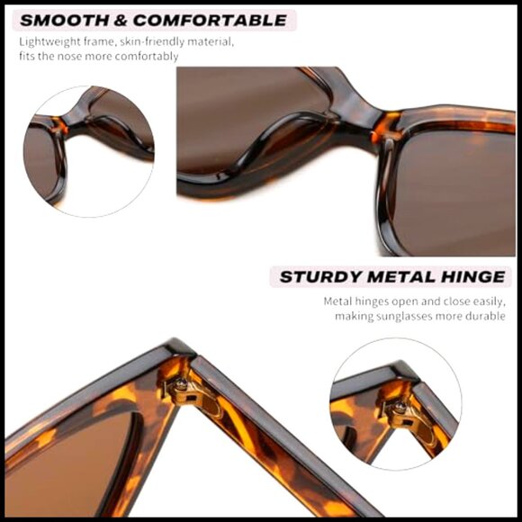 Retro Cat Eye Sunglasses UV400 Protection Plastic Frames main image 4